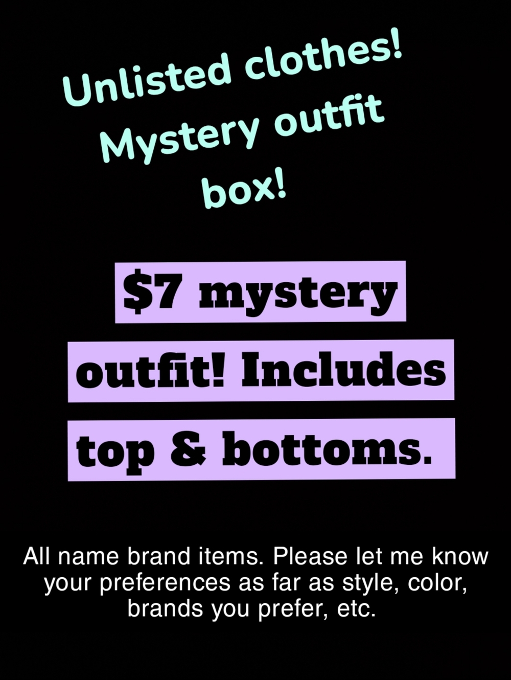 Womans mystery outfit box!!